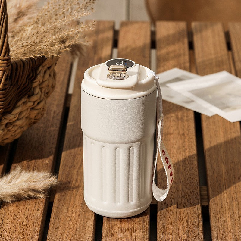 Smart Digital Thermal Bottle Portable Coffee Mug 450ml