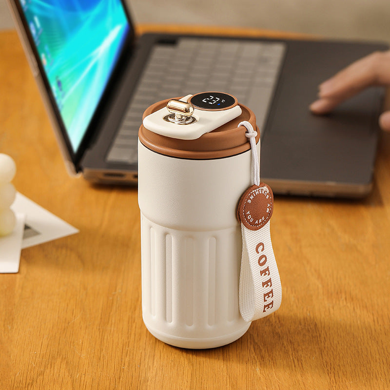 Smart Digital Thermal Bottle Portable Coffee Mug 450ml