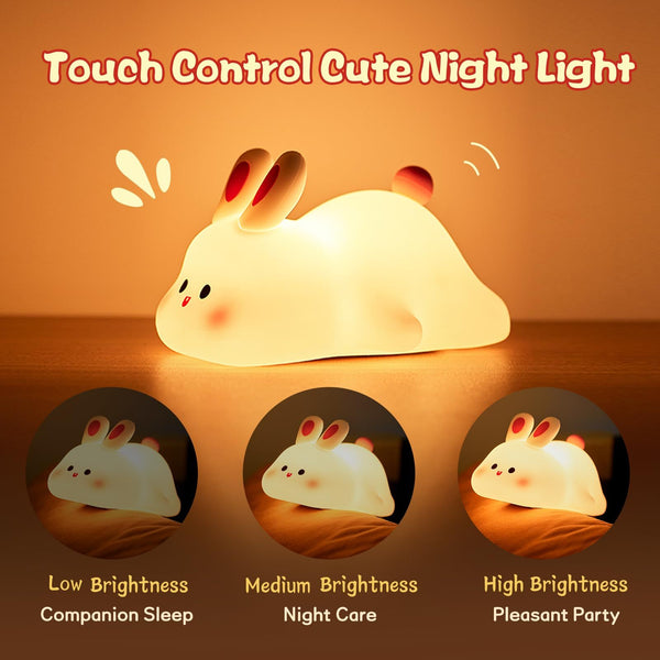 Cute LED Night Light Touch Sensor Cartoon Kid's Nightlights