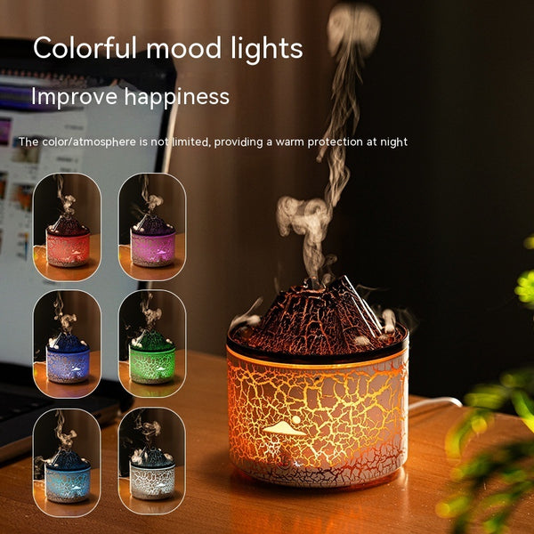 Creative New Lava Fire Charcoal Aroma Diffuser USB Plug-in Desktop