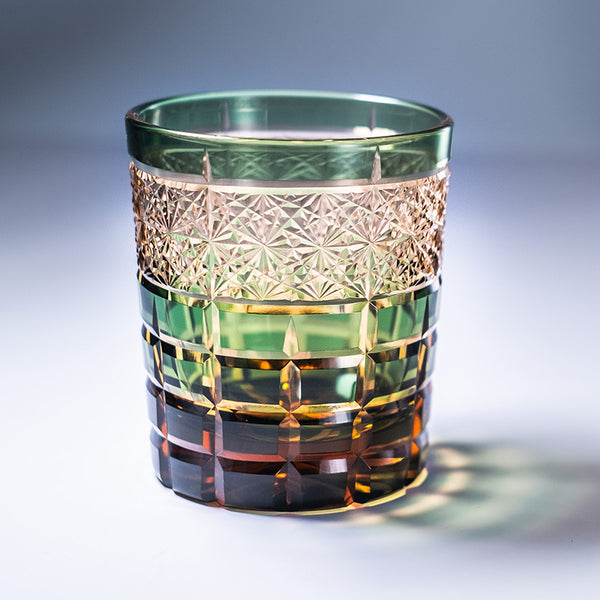 Retro Japanese Hand-carved Whiskey Glass