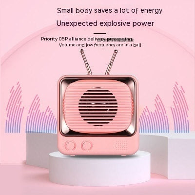 Retro Mini Card Wireless TV Mini Bluetooth Speaker