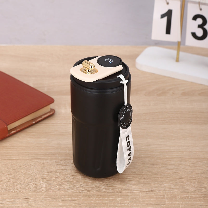 Smart Digital Thermal Bottle Portable Coffee Mug 450ml