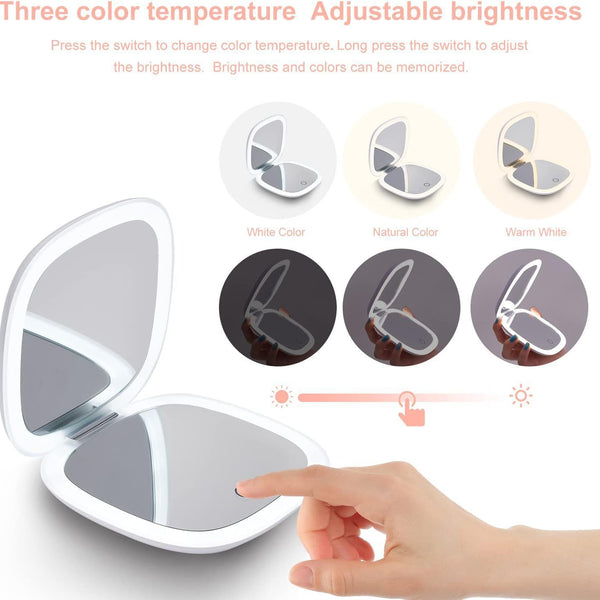 Handheld Led Make-up Mirror