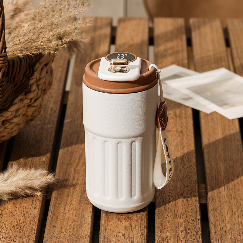 Smart Digital Thermal Bottle Portable Coffee Mug 450ml